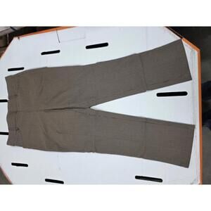 Women's Brown Checkered Dress Pants